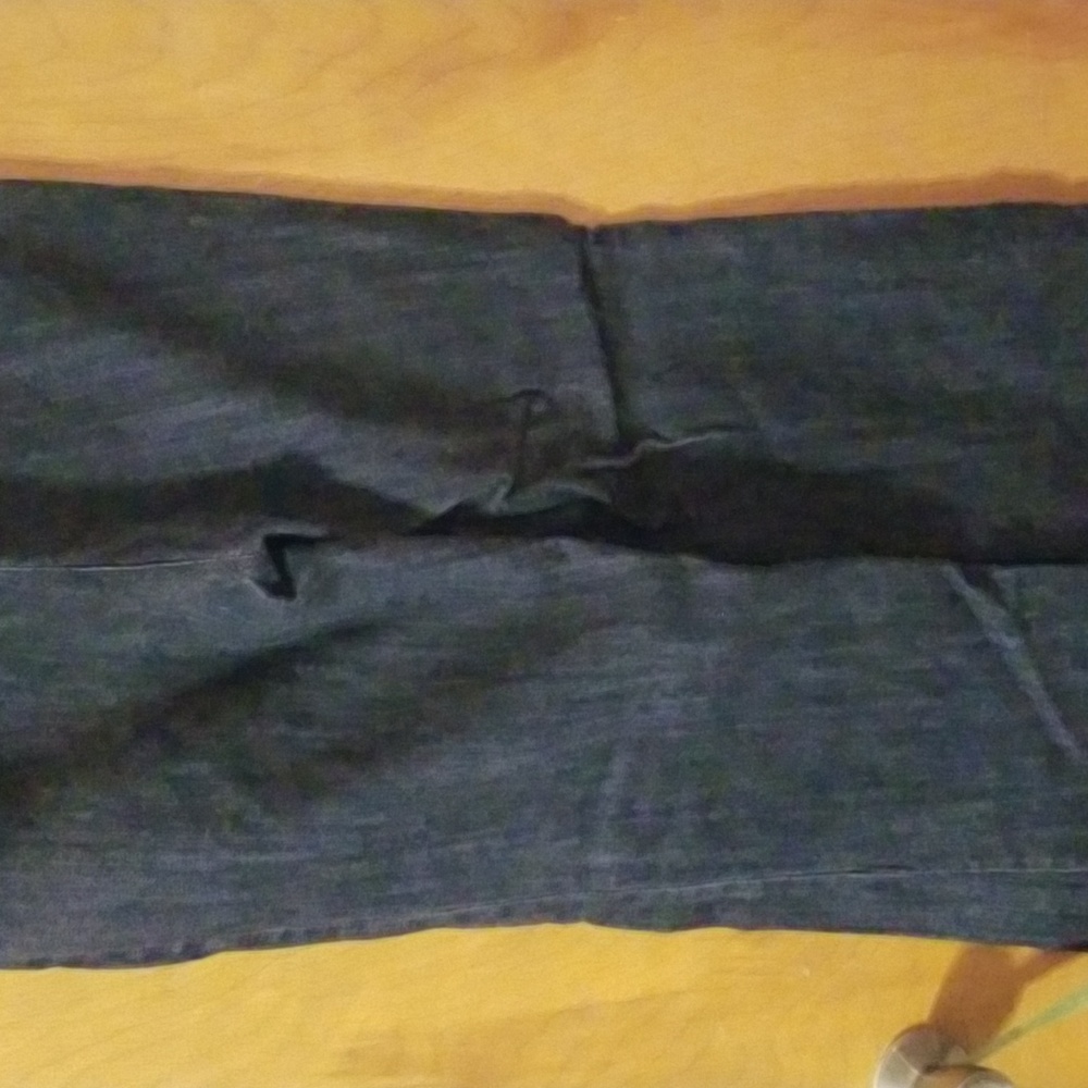Navy High Rise Buttoned Jeans - Picture 8 of 9